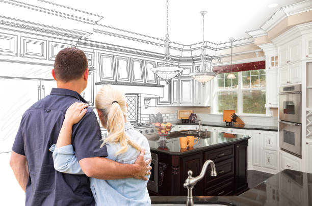 Custom kitchen cabinets installed in a Ruskin home